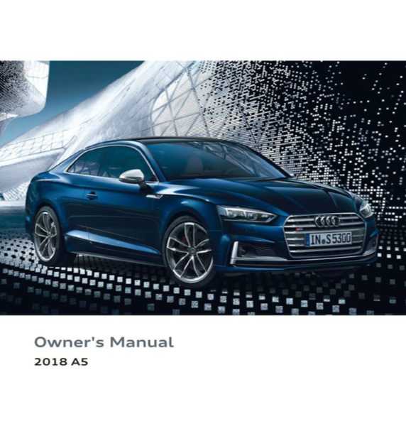 2018 audi a5 sportback owners manual