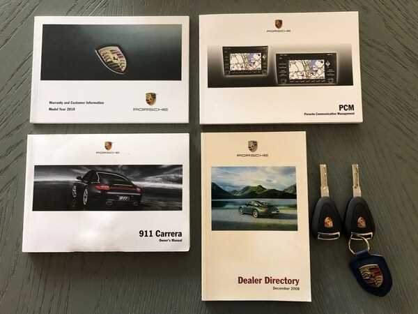 2010 porsche 911 owners manual