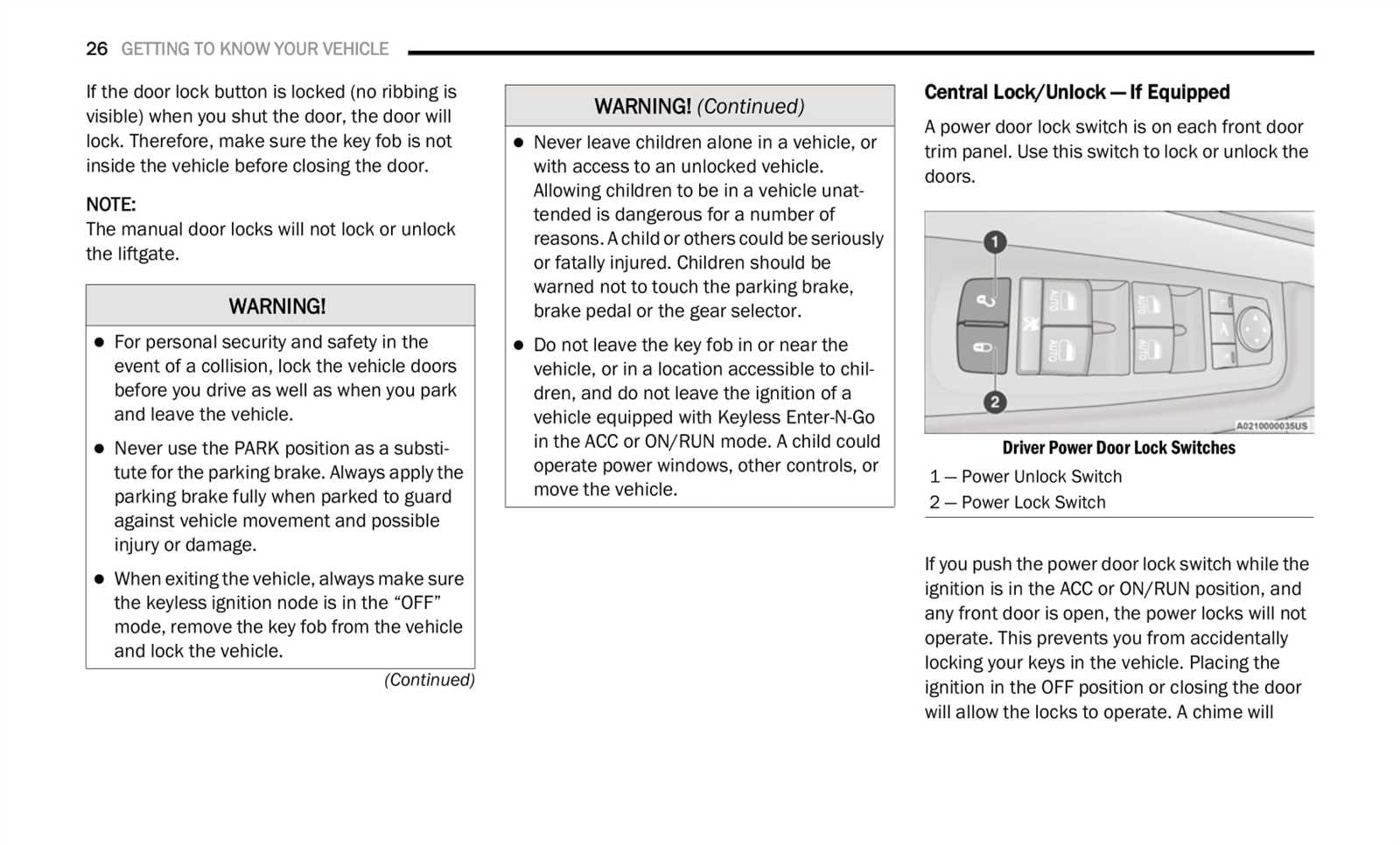 2020 chrysler pacifica owners manual