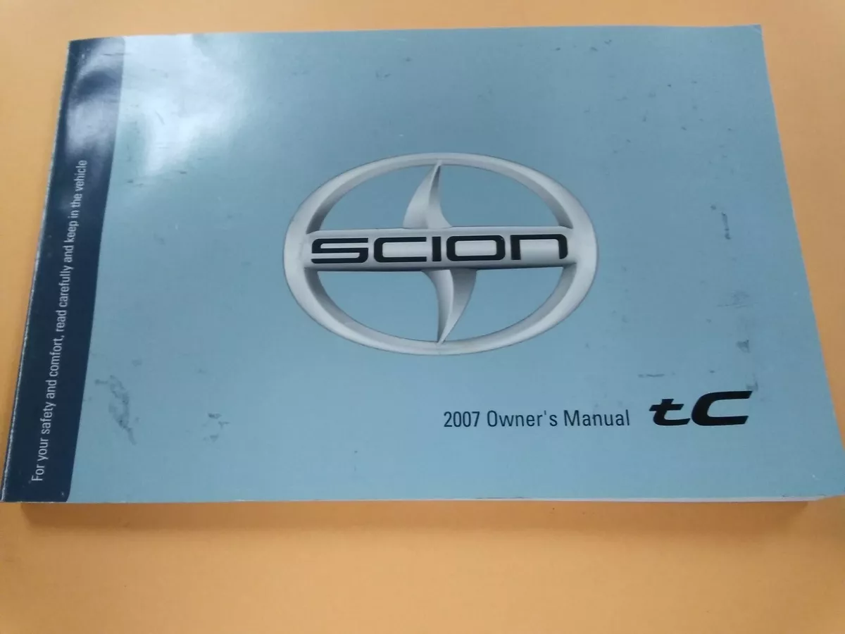 scion tc owners manual