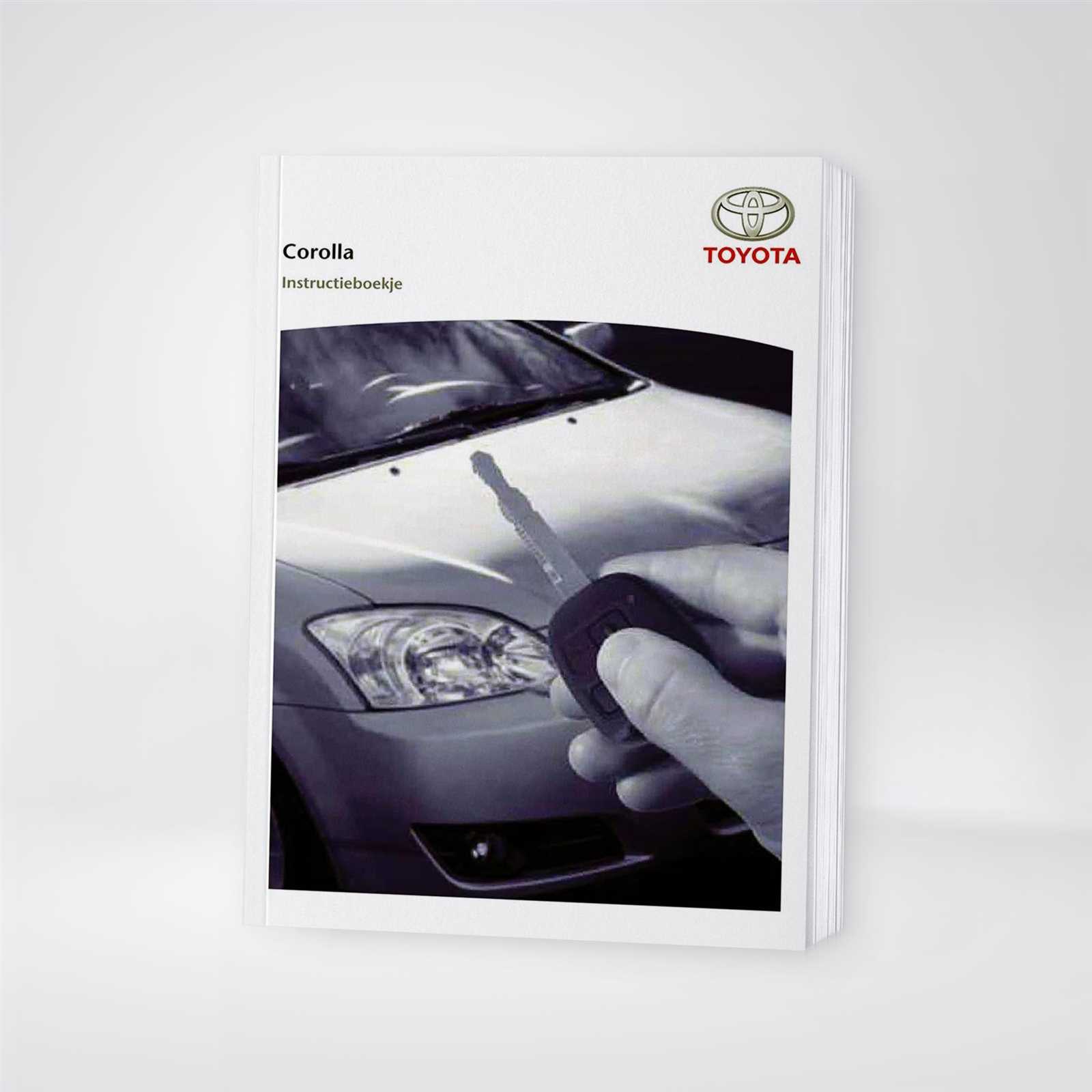 2005 toyota corolla owners manual