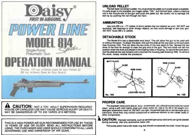 daisy powerline 856 owners manual