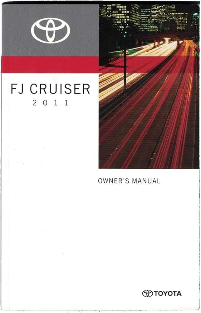 toyota fj cruiser owners manual