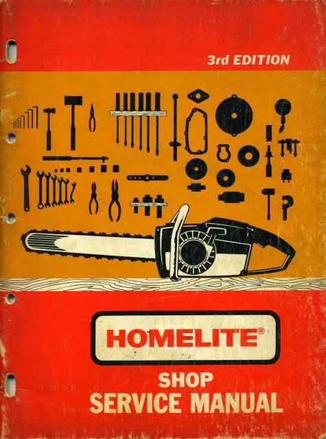 homelite xl chainsaw owners manual