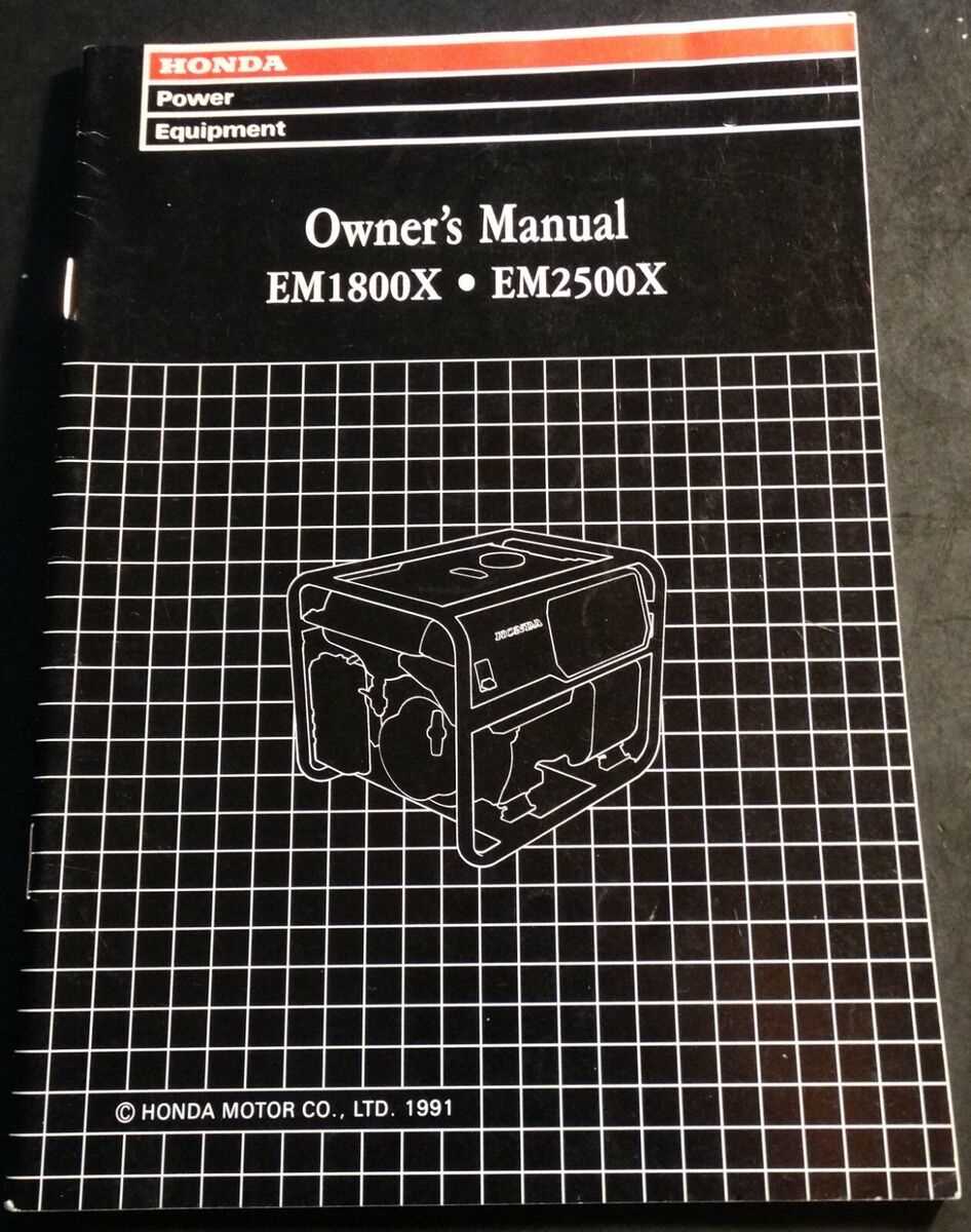 honda em6500sx owners manual