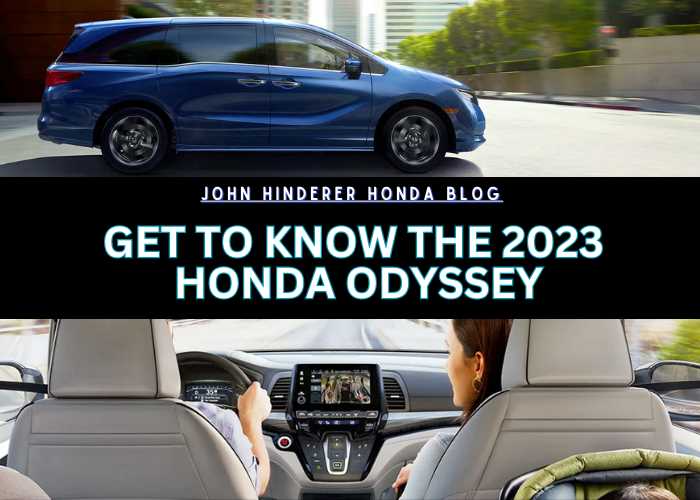 honda odyssey owners manual 2023