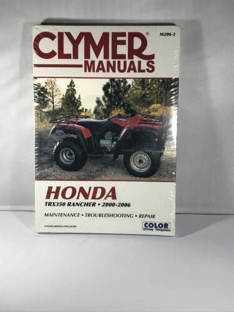 honda rancher 350 owners manual