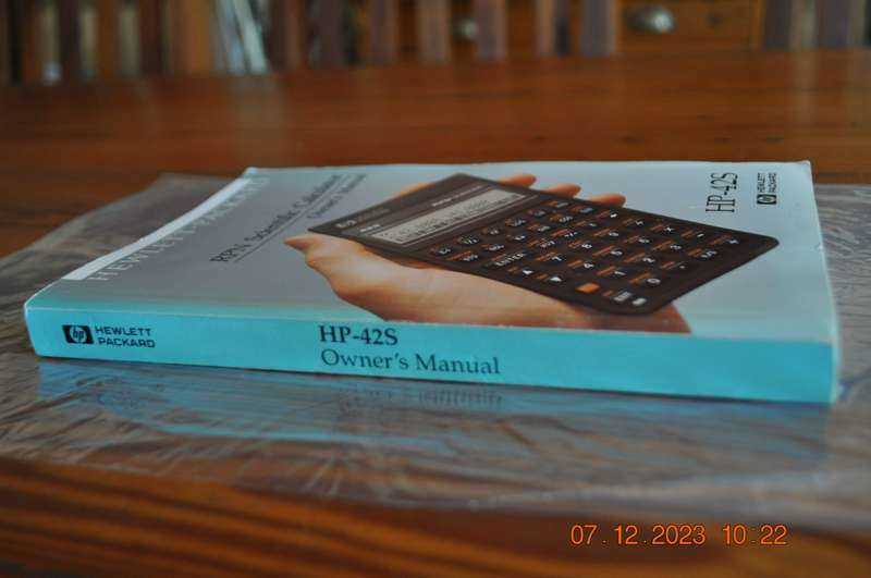 hp 42s owners manual