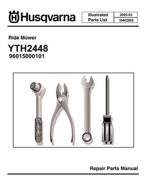 husqvarna yth2448 owners manual