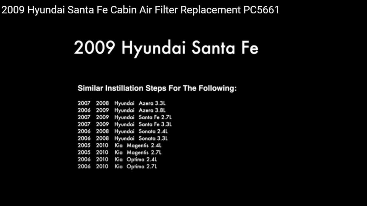 hyundai santa fe 2009 owners manual