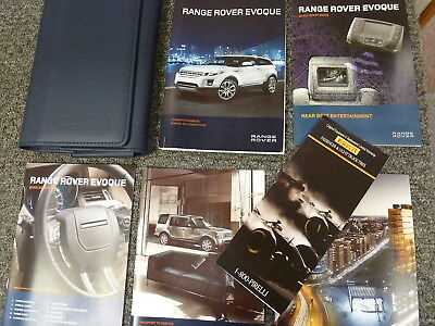 2012 range rover evoque owners manual