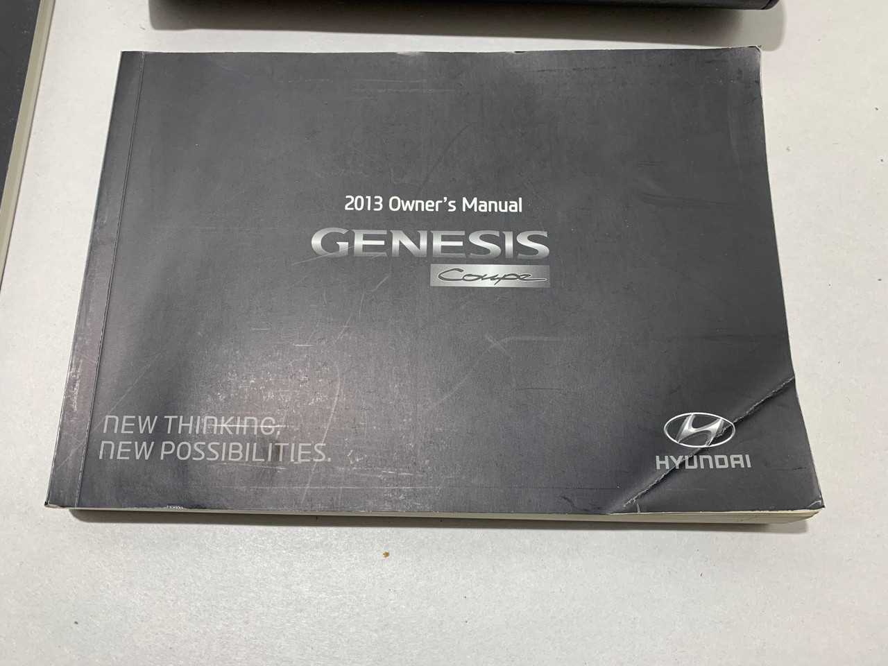 2013 hyundai genesis coupe 2.0 t owners manual