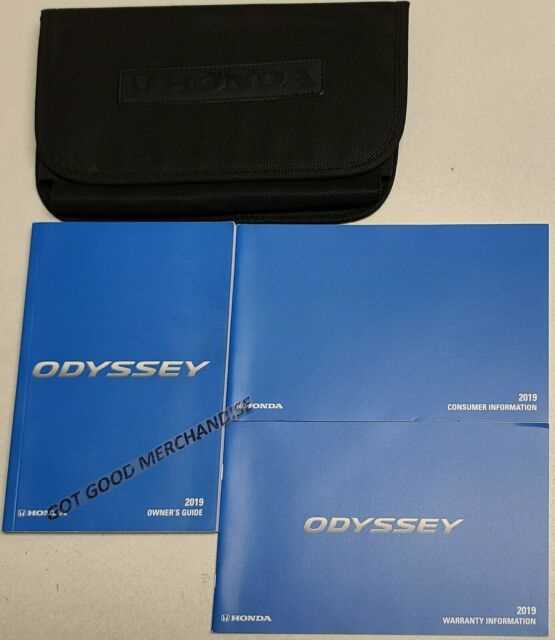 honda odyssey 2019 owners manual