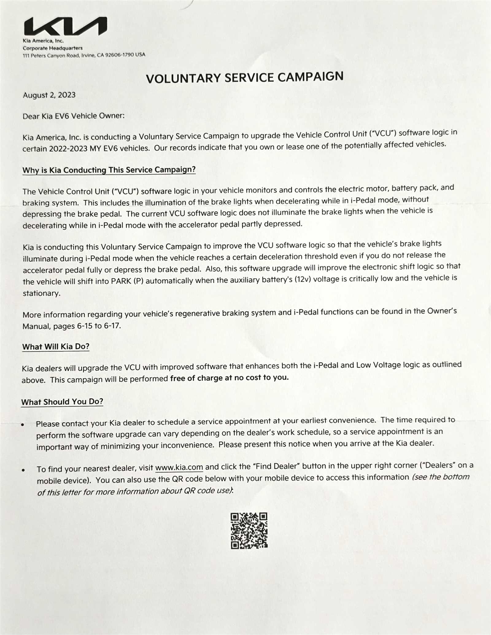 kia ev6 owners manual
