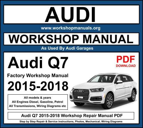 audi q7 owners manual 2018