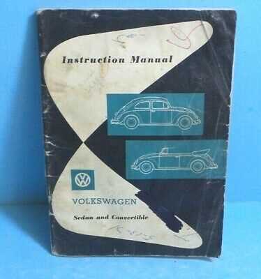 1962 vw beetle owners manual