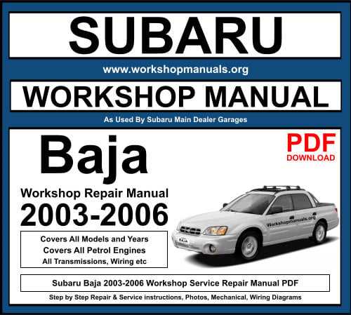 2003 subaru legacy owners manual