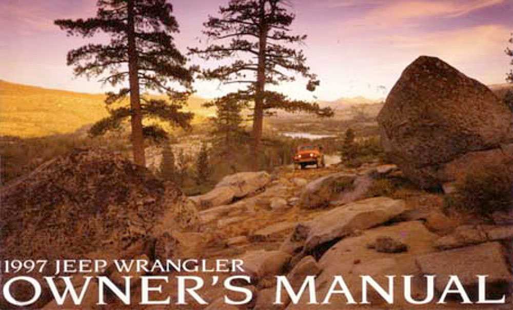 jeep wrangler owners manual