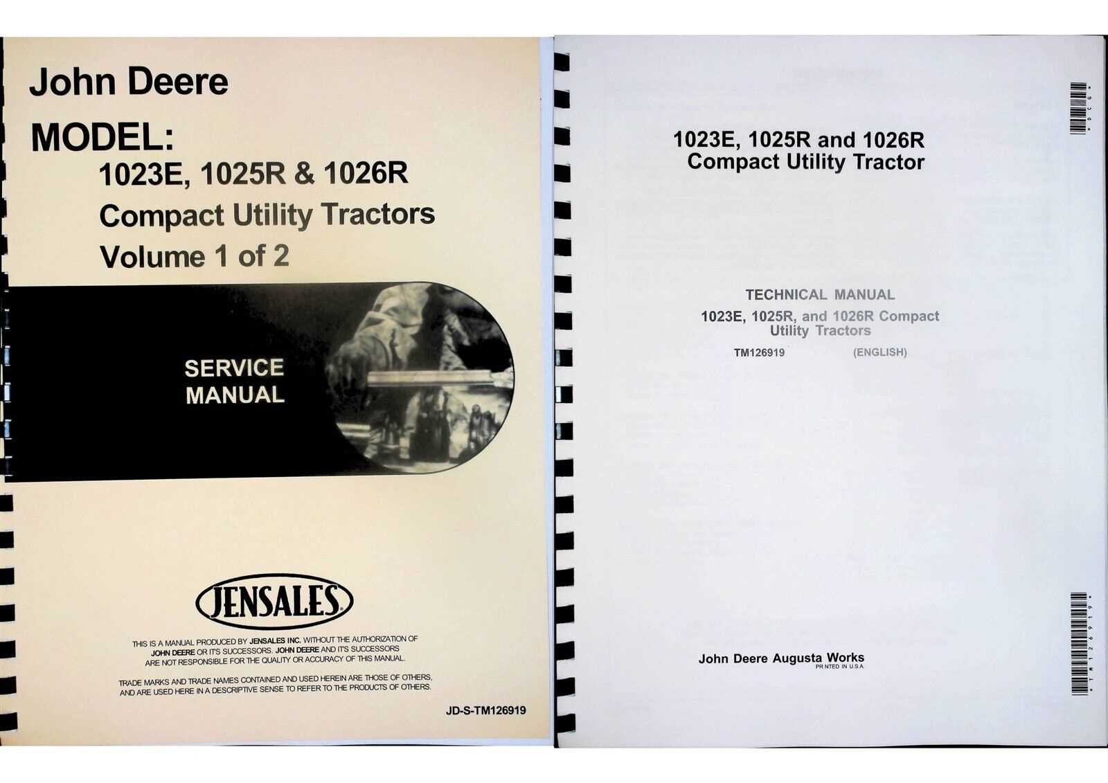 john deere 1023e owners manual