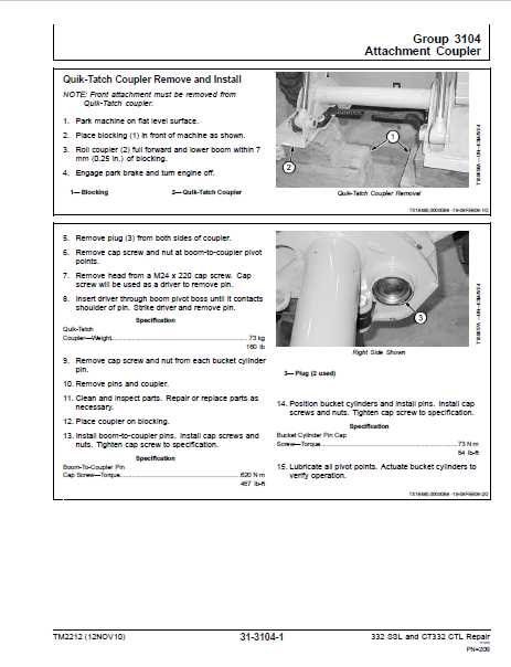 john deere 332 owners manual