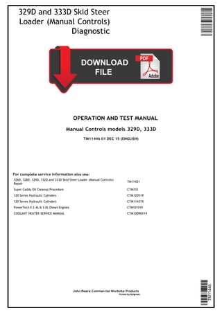 john deere 333d owners manual