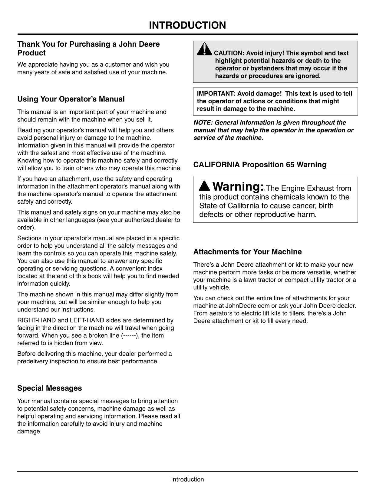 john deere l110 owners manual