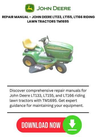 john deere lt166 owners manual