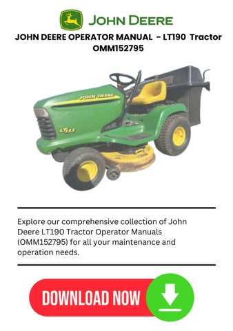 john deere owners manual