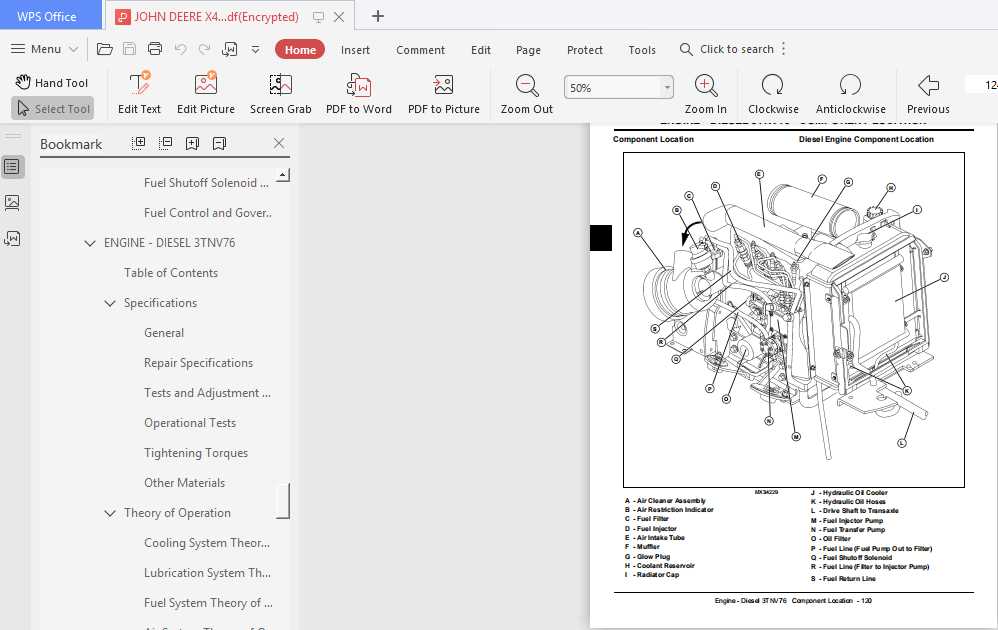 john deere x495 owners manual