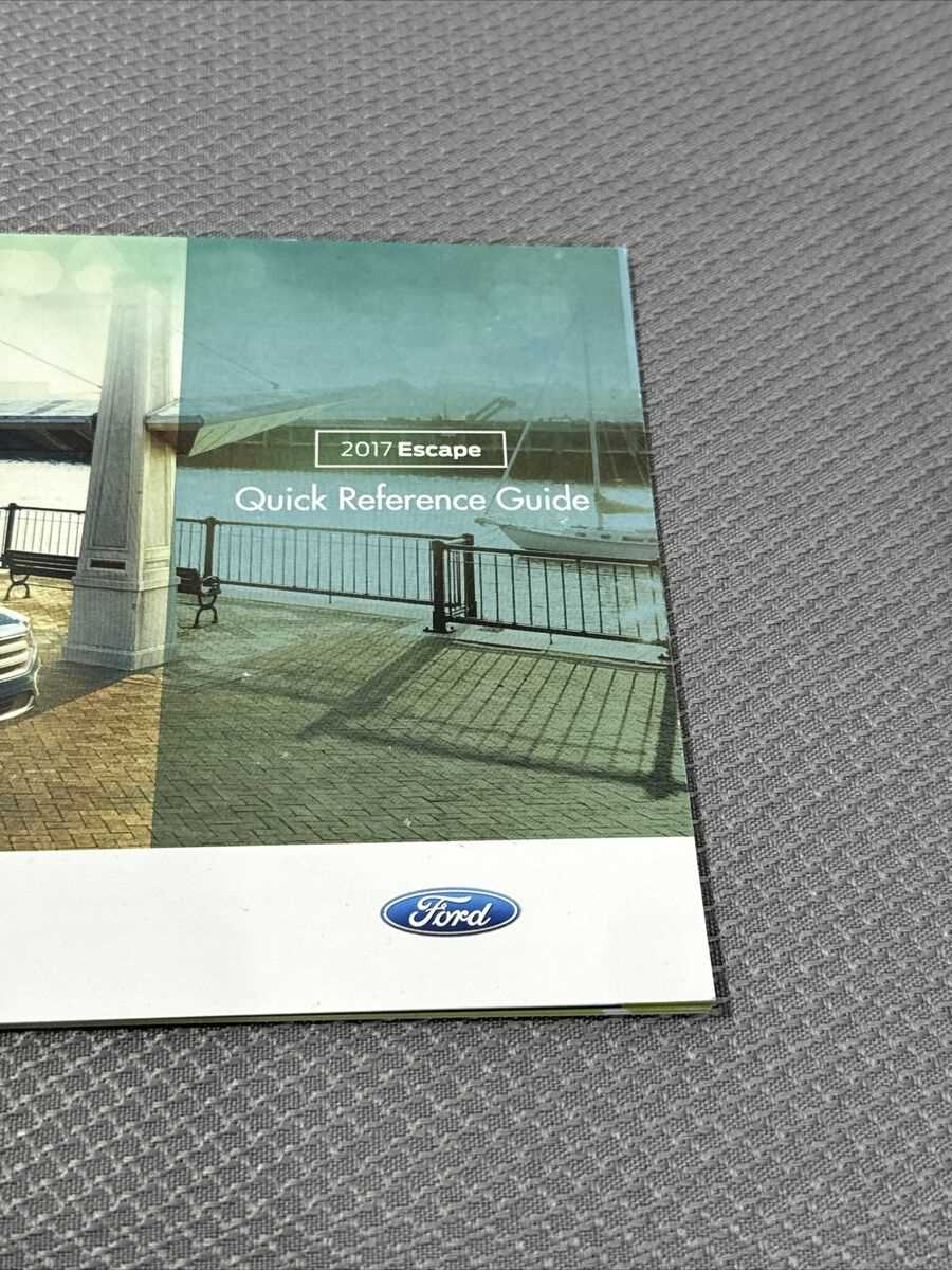 ford escape owners manual 2017