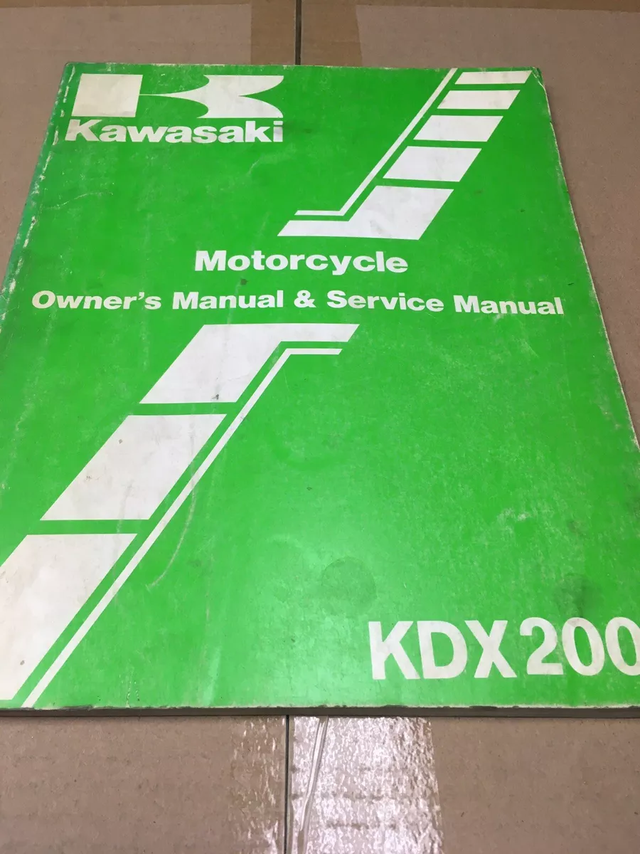 kawasaki kdx 200 owners manual