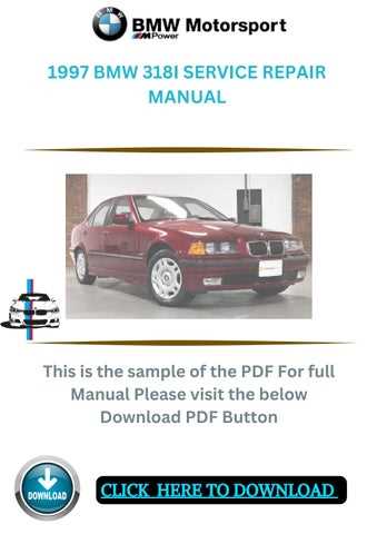 1997 bmw 318i owners manual