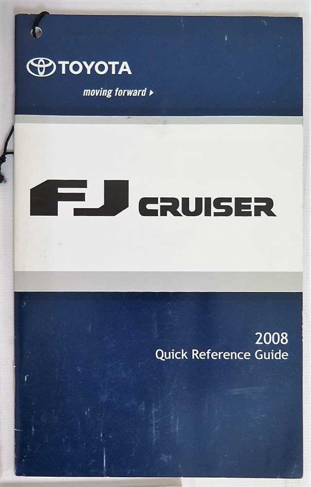 2008 fj cruiser owners manual