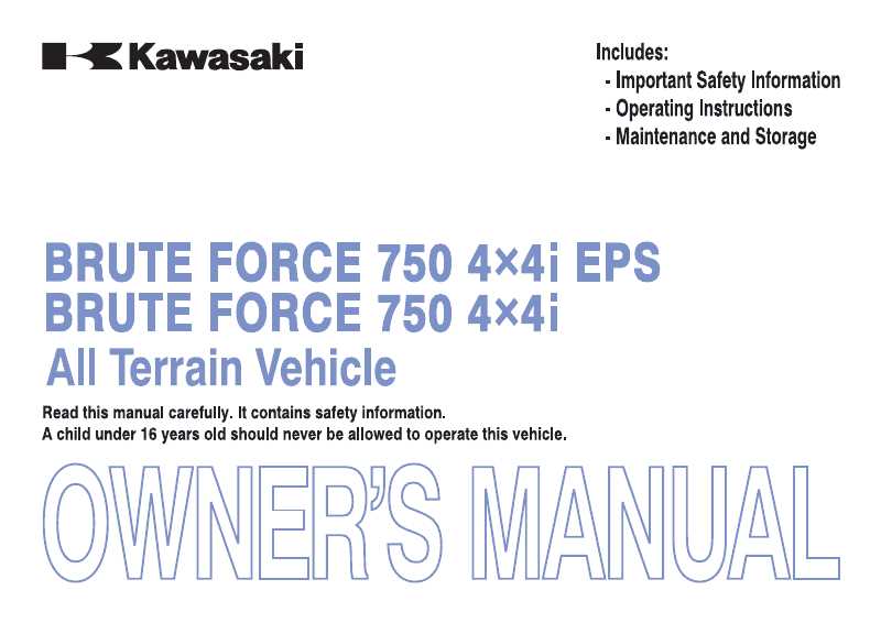 kawasaki brute force 650 owners manual