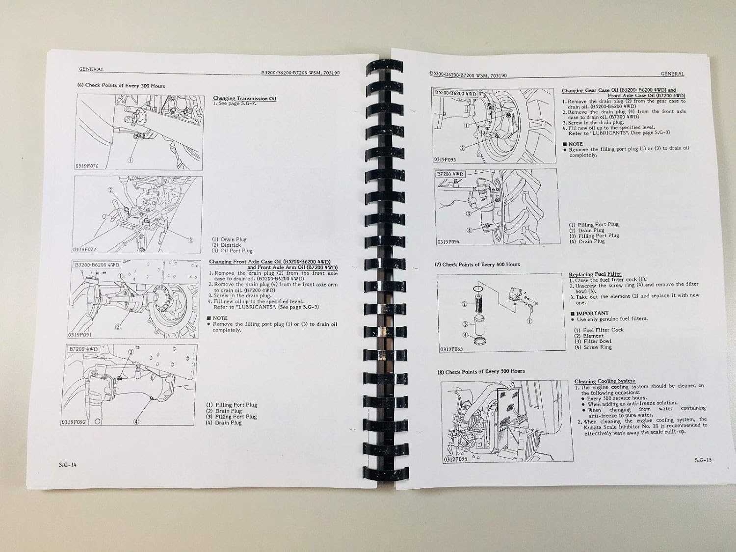 kubota b7200 owners manual