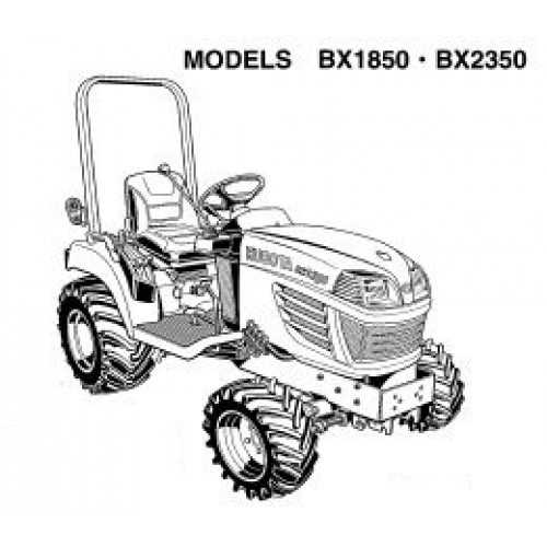 kubota bx1850 owners manual