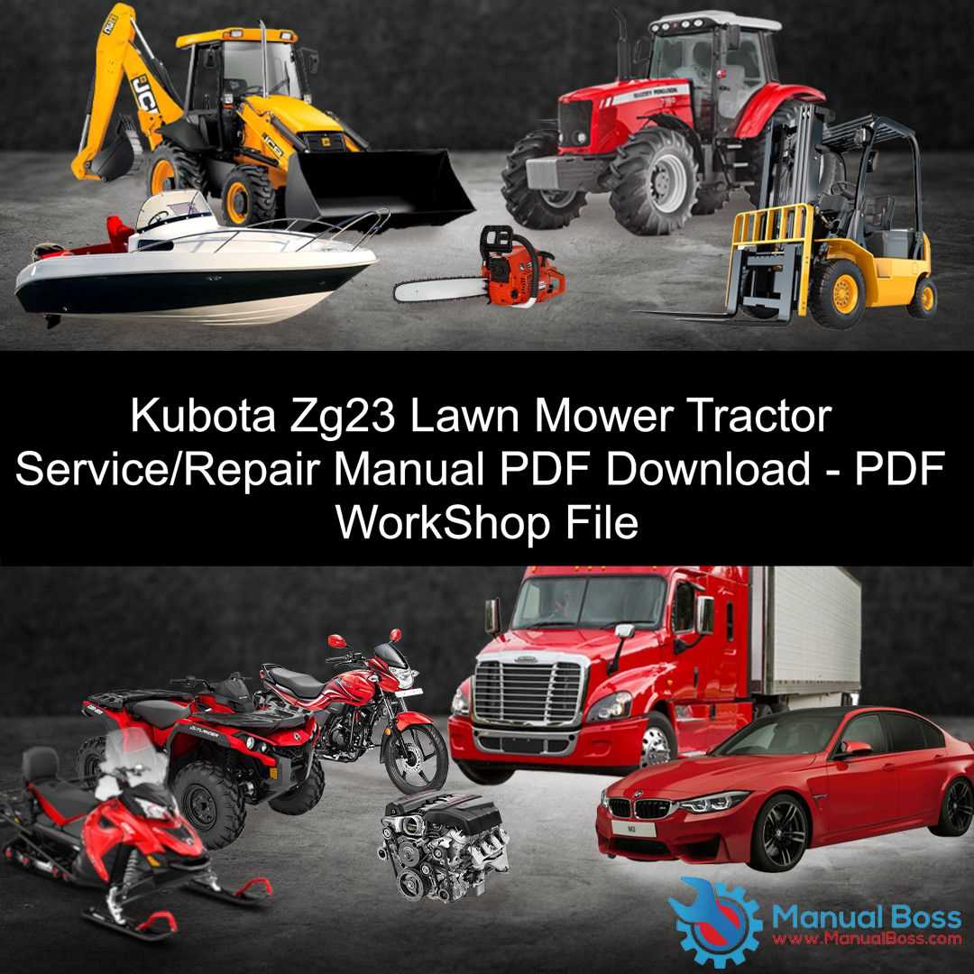 kubota zg23 owners manual