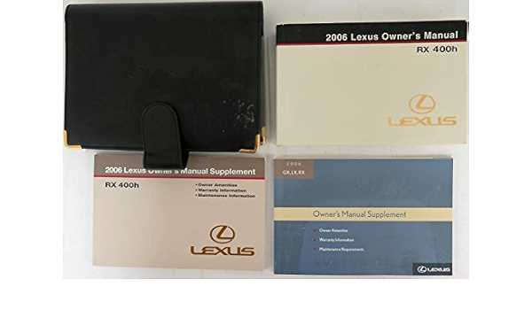 lexus rx400h owners manual