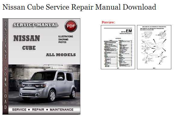 2013 nissan cube owners manual