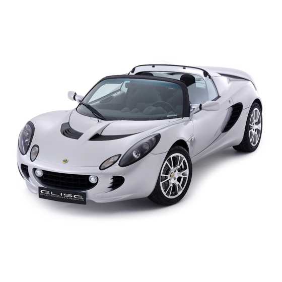 lotus elise owners manual