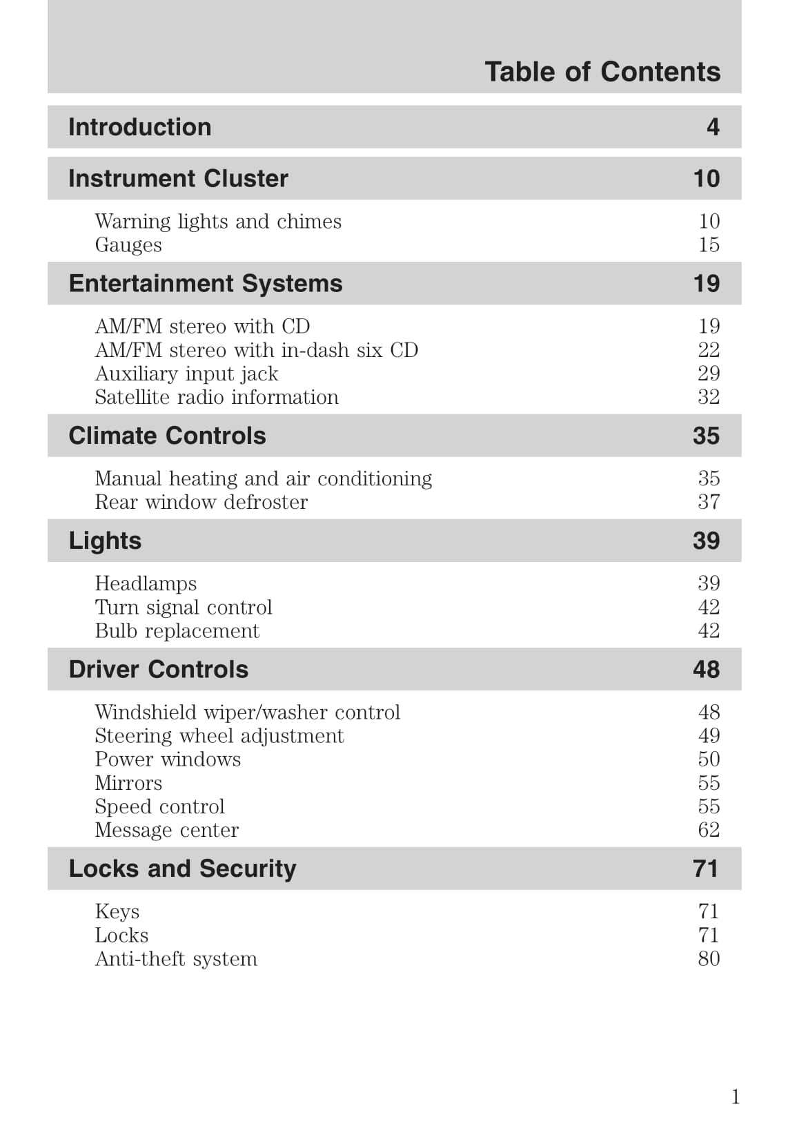 2010 mustang owners manual