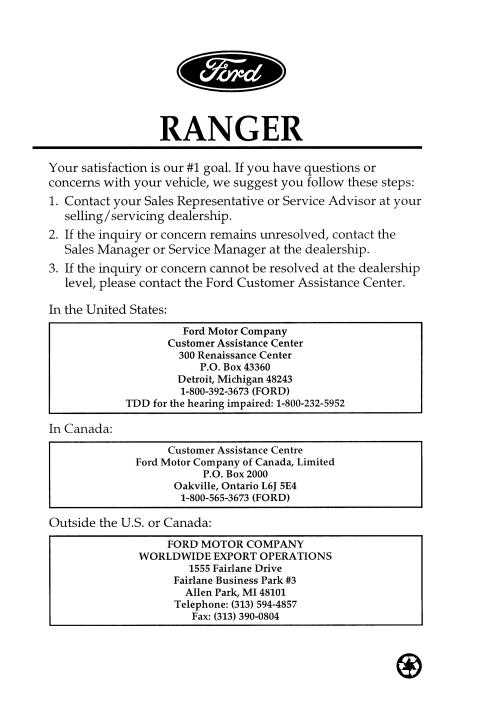 2021 ranger owners manual