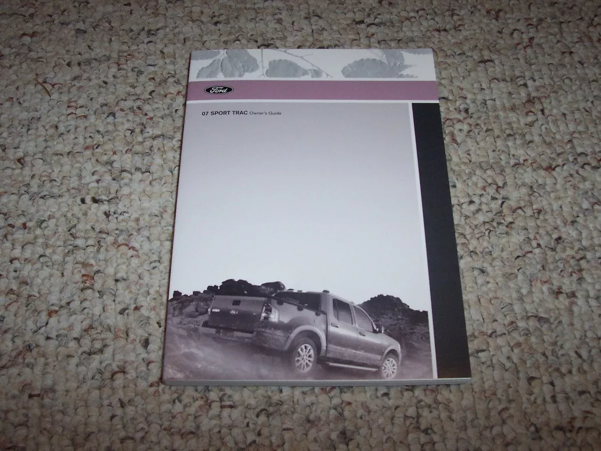 2007 ford explorer xlt owners manual