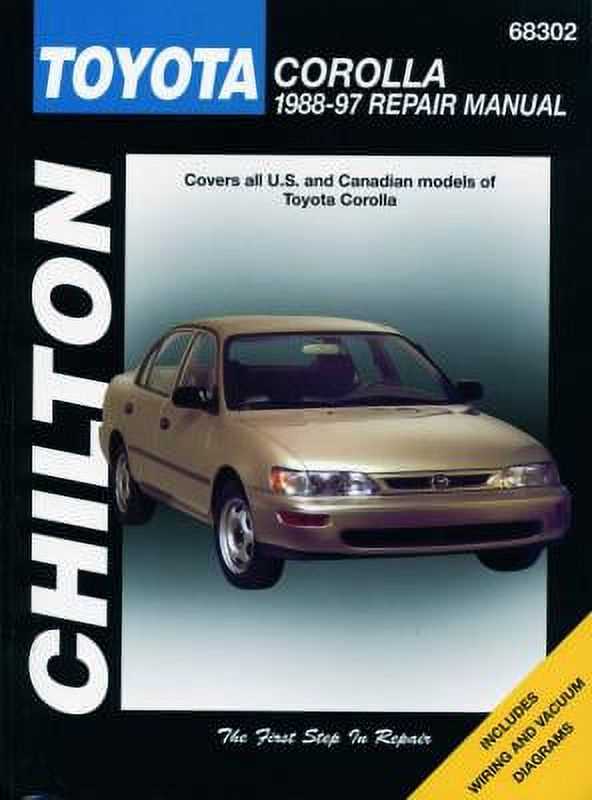 1997 toyota corolla owners manual