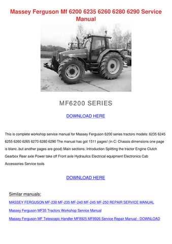 massey ferguson 245 owners manual