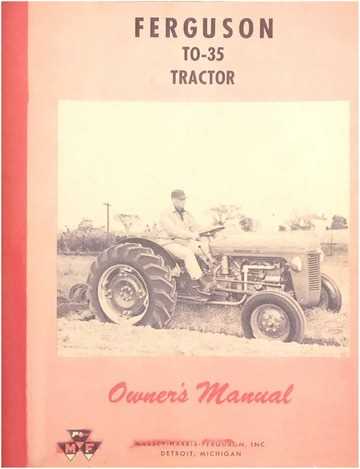 massey ferguson 35 owners manual