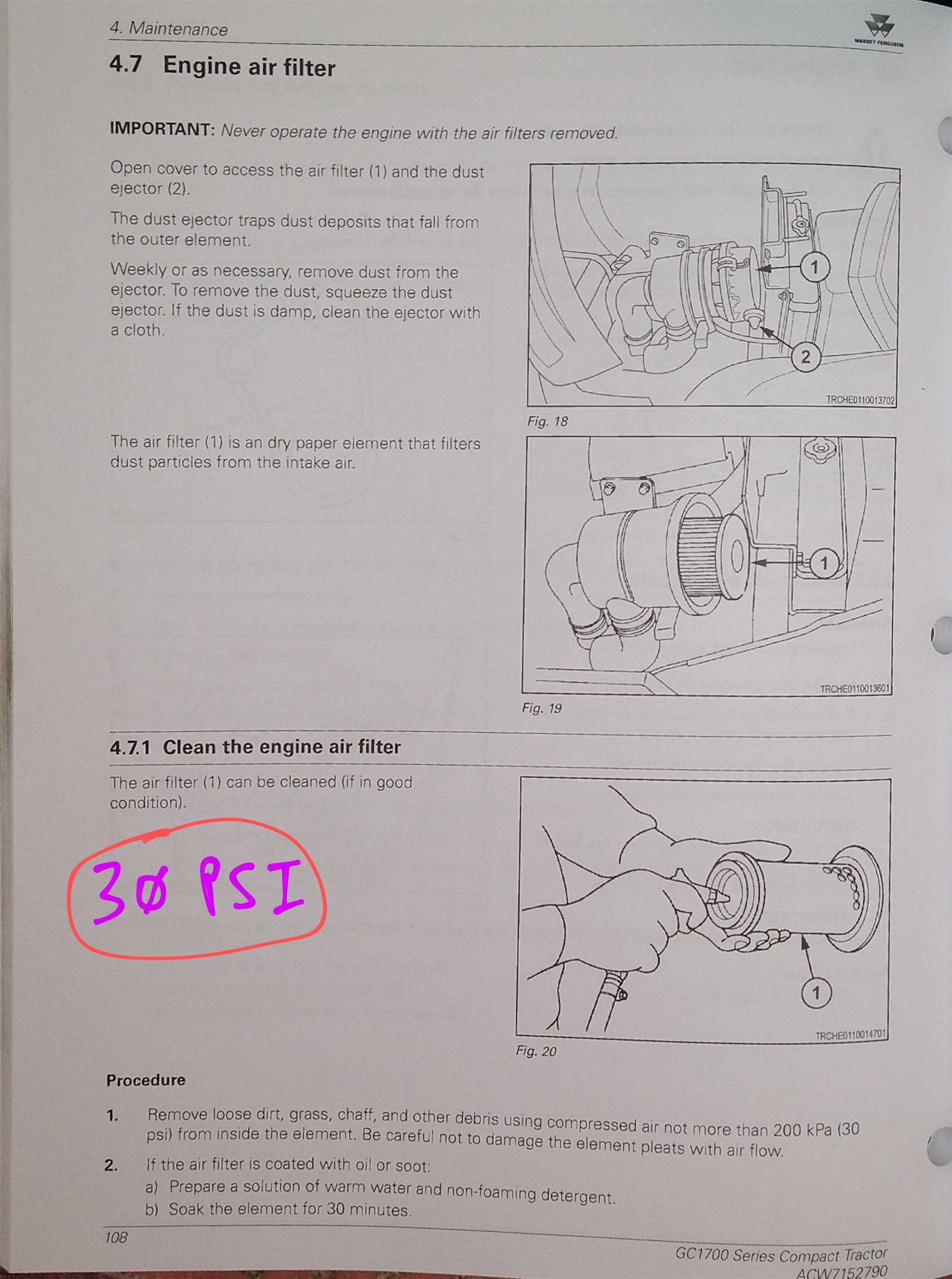 massey ferguson gc1723e owners manual