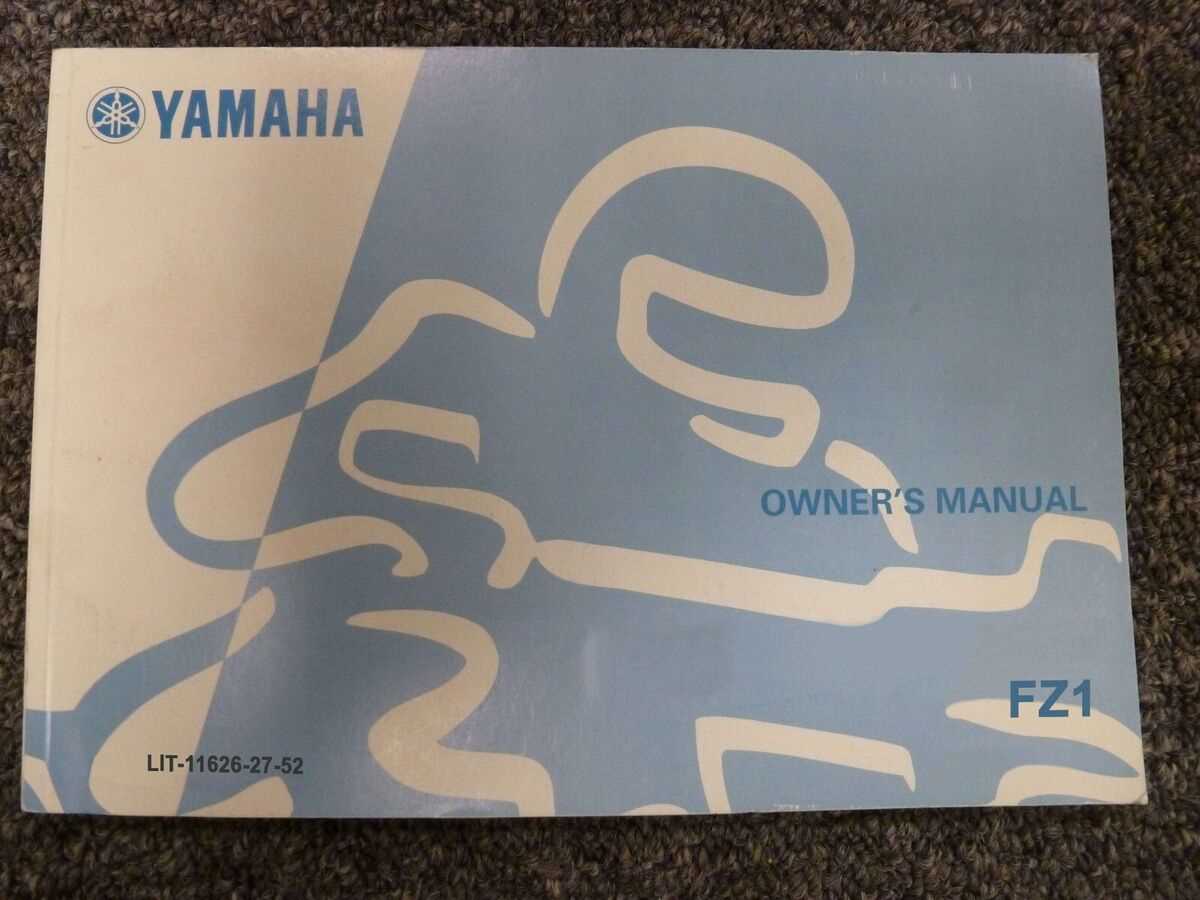 yamaha fz1 owners manual