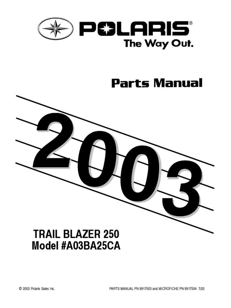 03 trailblazer owners manual