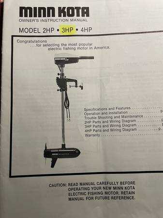 minn kota trolling motor owners manual